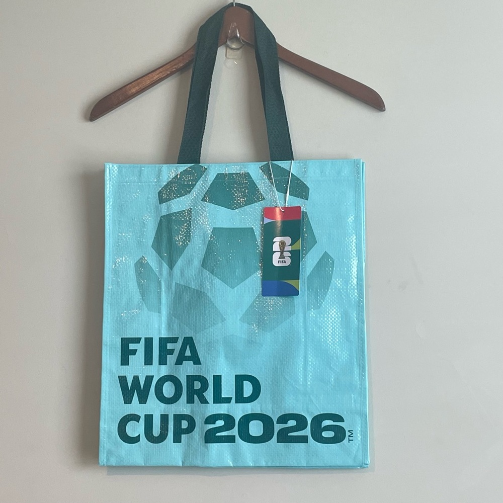 FIFA World Cup 2026 Teal Tote Bag reusable Shopping Bag Collectible Souvenir NEW